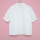 �����졼�����顼��ܥ�֥饦�� (logolacecollar ribbon blouse)