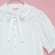 �����졼�����顼��ܥ�֥饦�� (logolacecollar ribbon blouse)