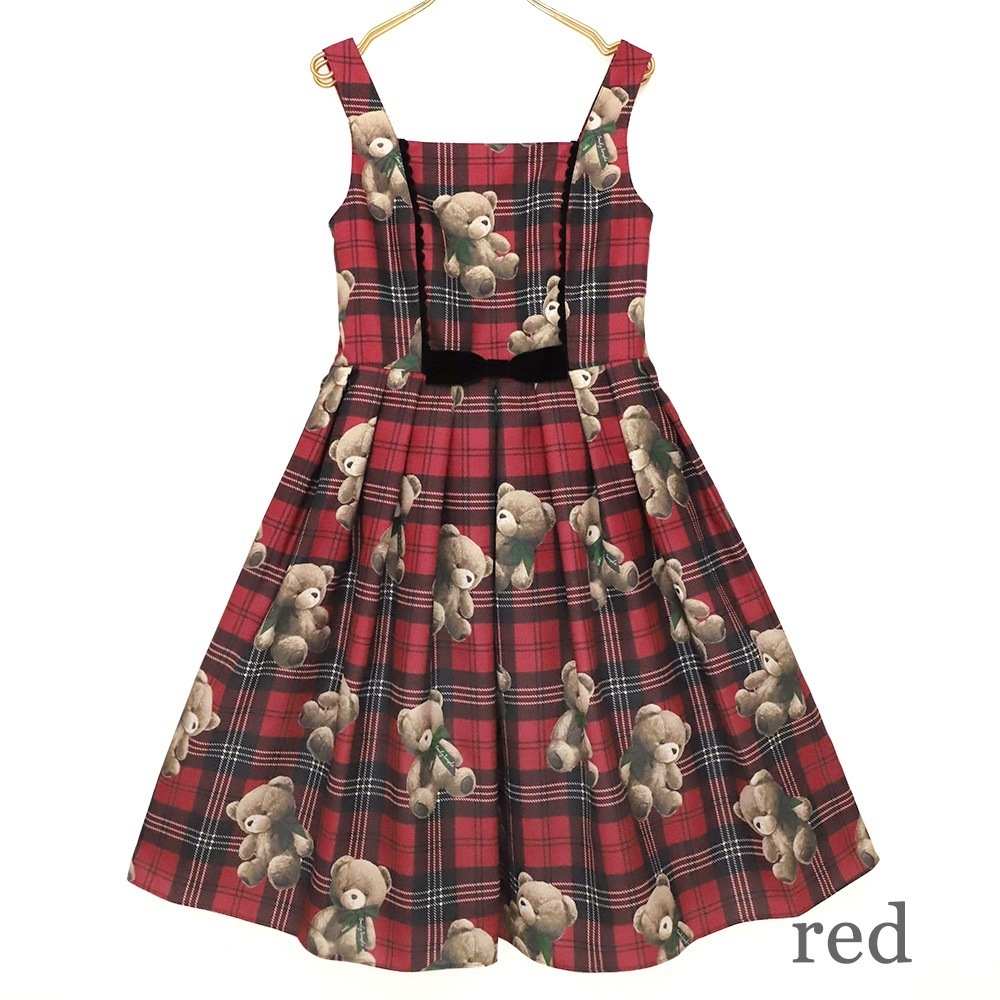 Teddy Bear TartanΡ꡼֥ԡ (Teddy Bear Tartan sleeveless dress)