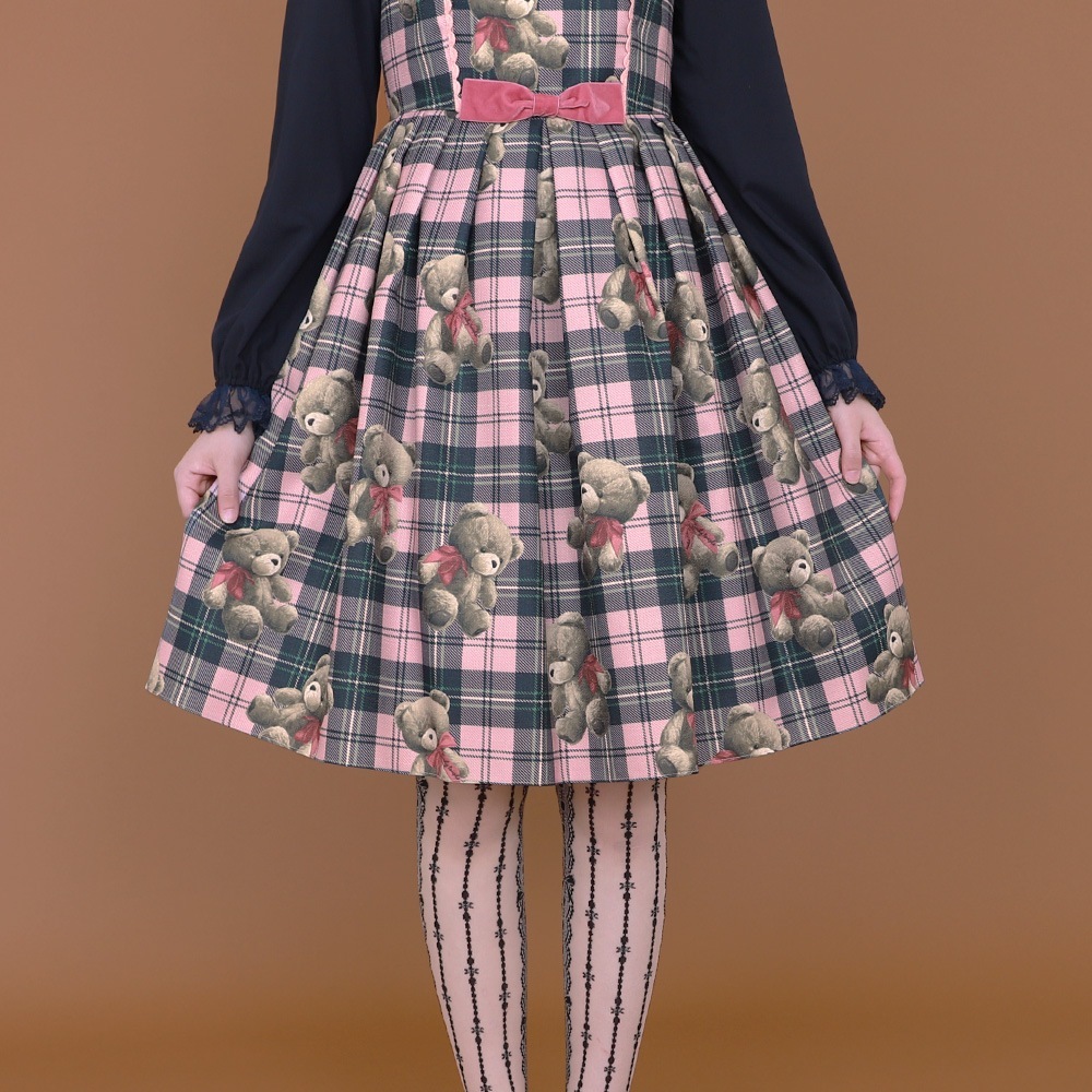 Teddy Bear TartanΡ꡼֥ԡ (Teddy Bear Tartan sleeveless dress)