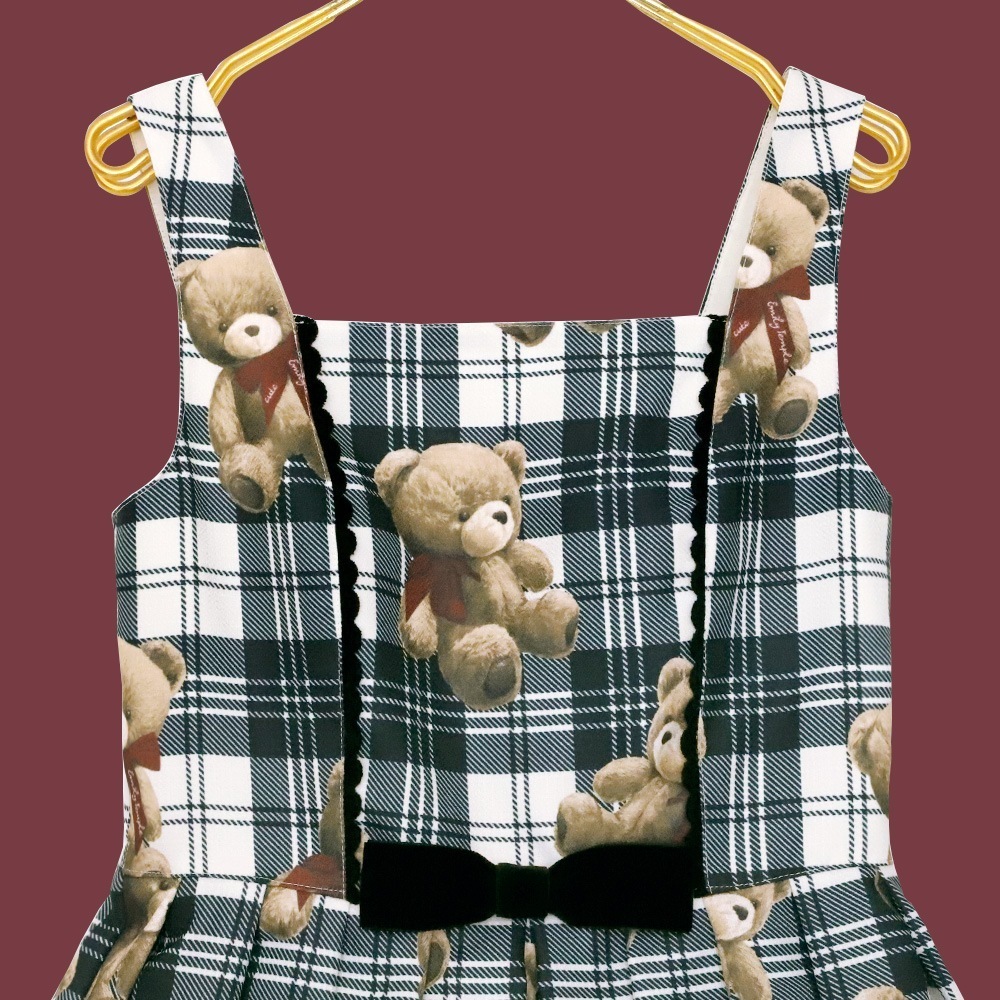 Teddy Bear TartanΡ꡼֥ԡ (Teddy Bear Tartan sleeveless dress)