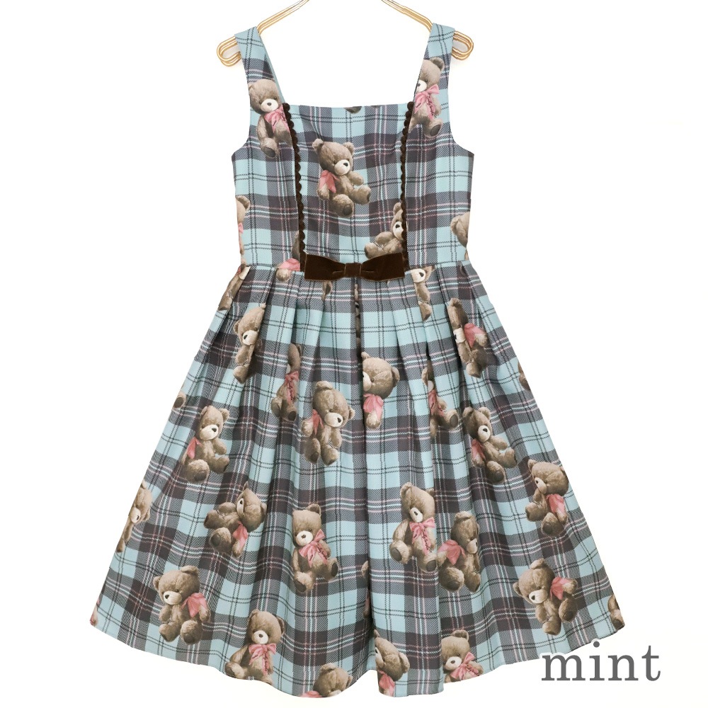 Teddy Bear TartanΡ꡼֥ԡ (Teddy Bear Tartan sleeveless dress)