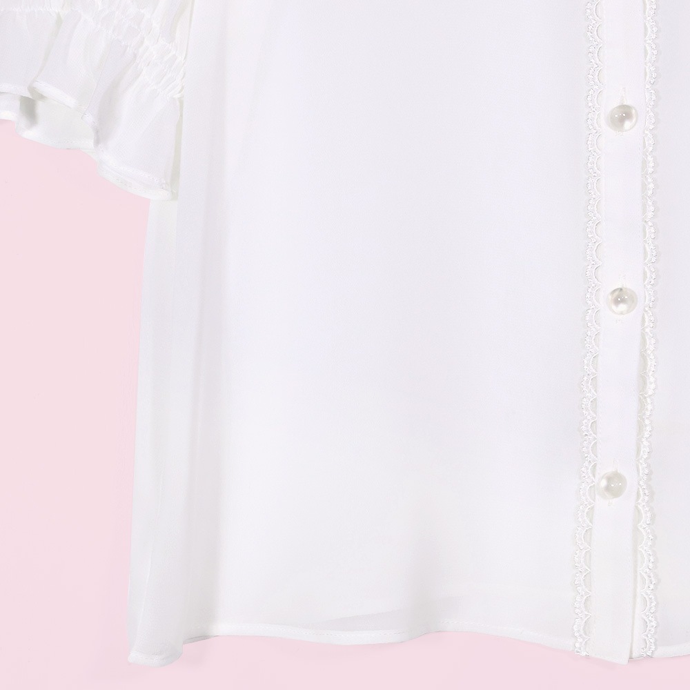 եե֥饦(chiffon frill blouse)