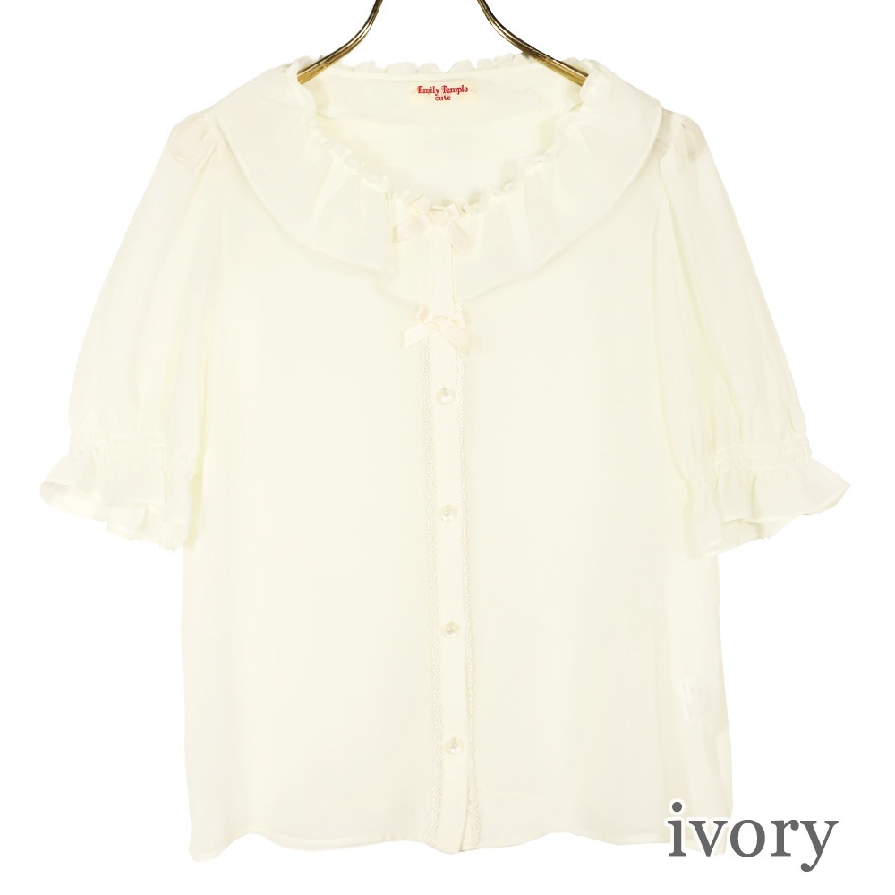 եե֥饦(chiffon frill blouse)