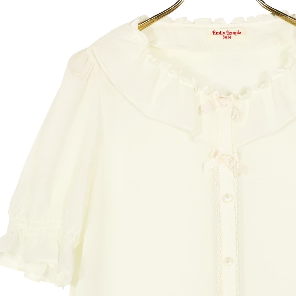 եե֥饦(chiffon frill blouse)