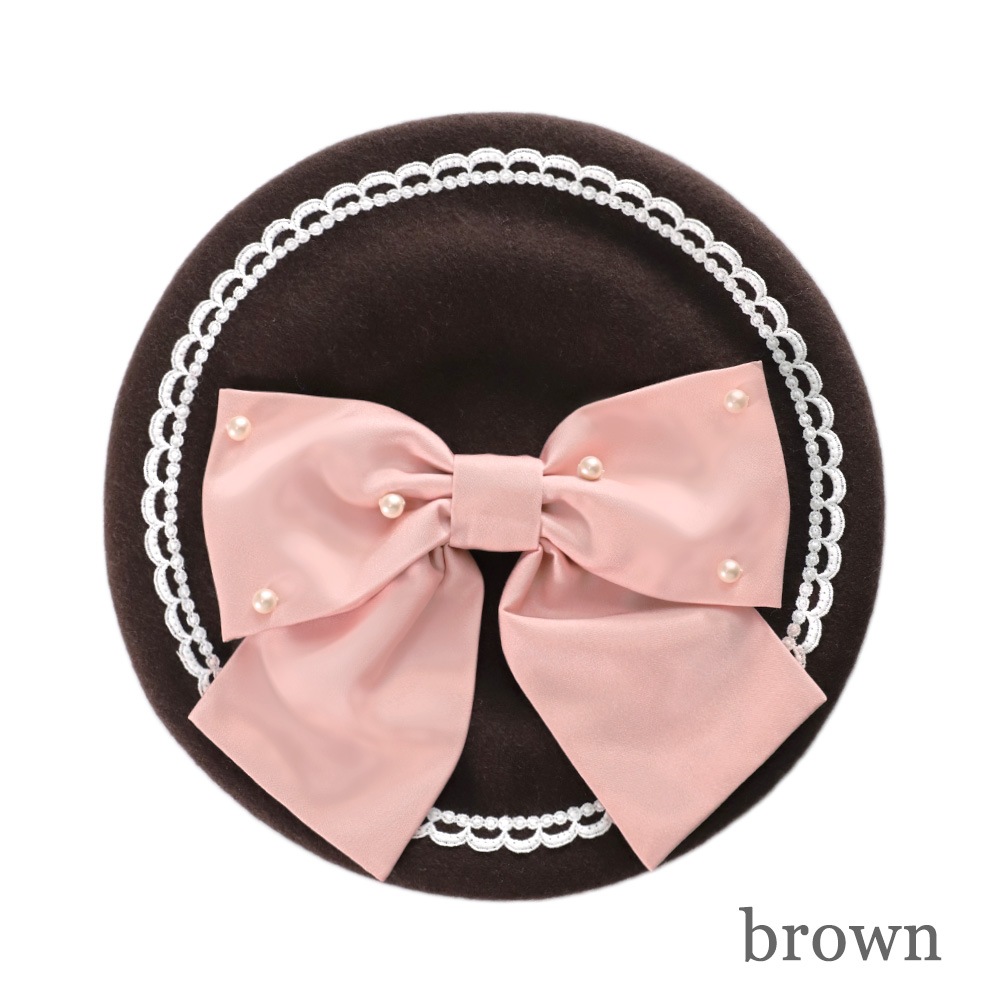 BIG��ܥ�٥졼(BIG ribbon beret)