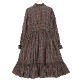 ������ɥ��顼�ե�륿��������ԡ��� (standcollar frill tartan dress)