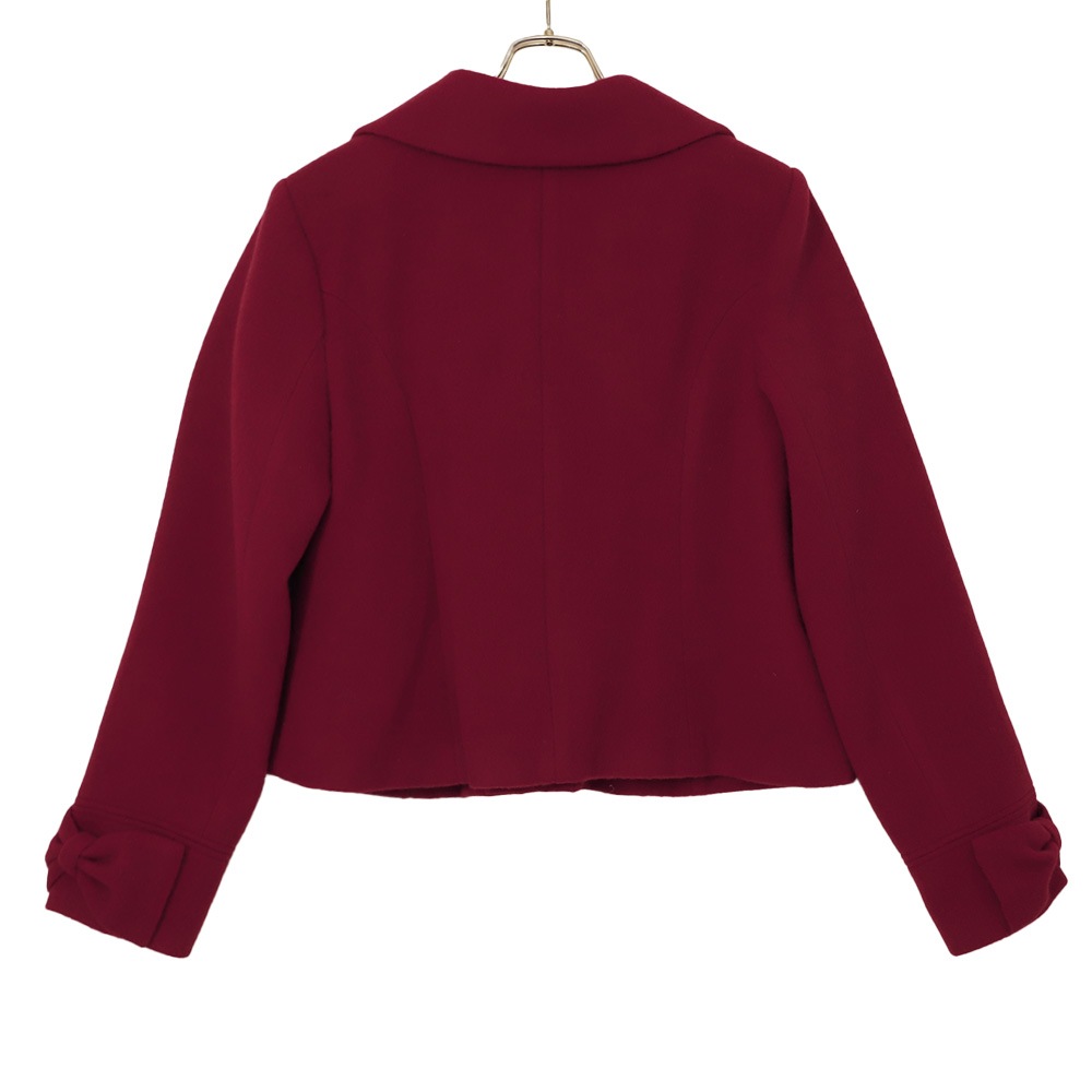 ��ܥ󥫥顼���硼�ȥ�����(Ribbon collar short coat)