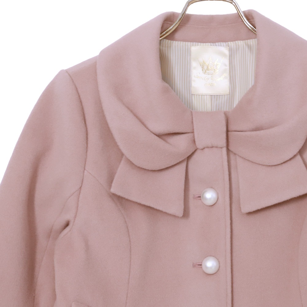 ��ܥ󥫥顼���硼�ȥ�����(Ribbon collar short coat)