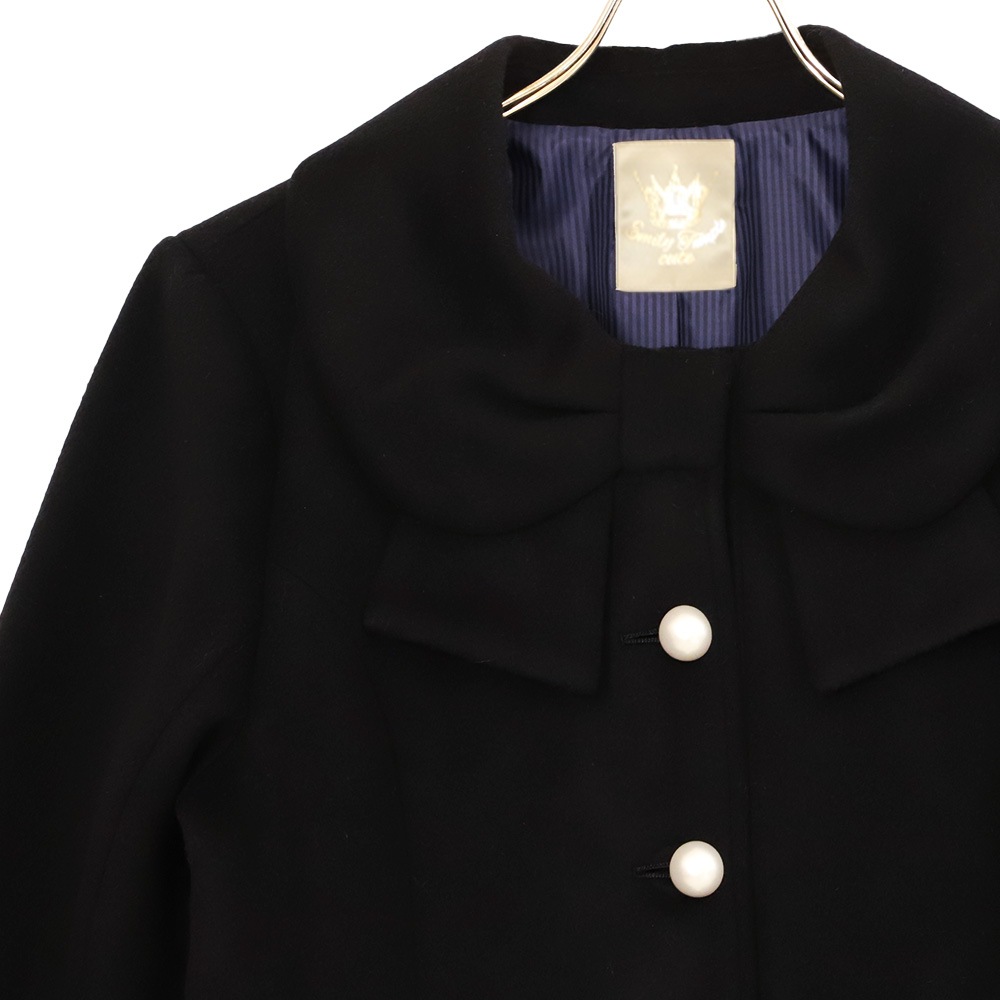 ��ܥ󥫥顼���硼�ȥ�����(Ribbon collar short coat)