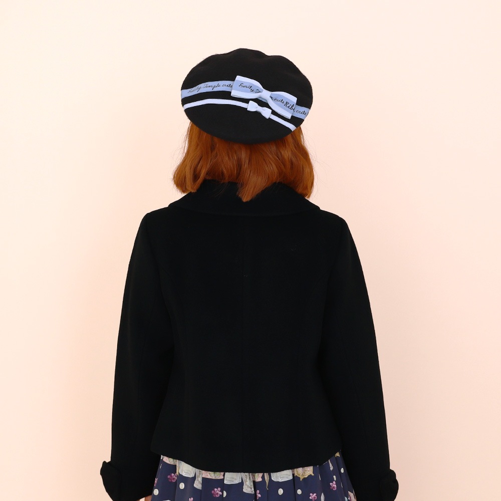 ��ܥ󥫥顼���硼�ȥ�����(Ribbon collar short coat)