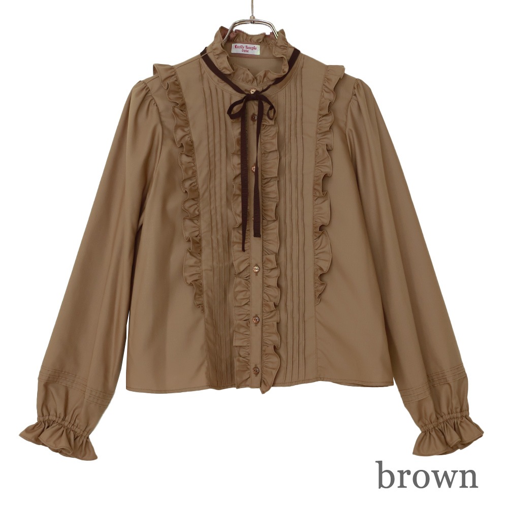 եԥ󥿥å֥饦 (frill pintuck blouse)