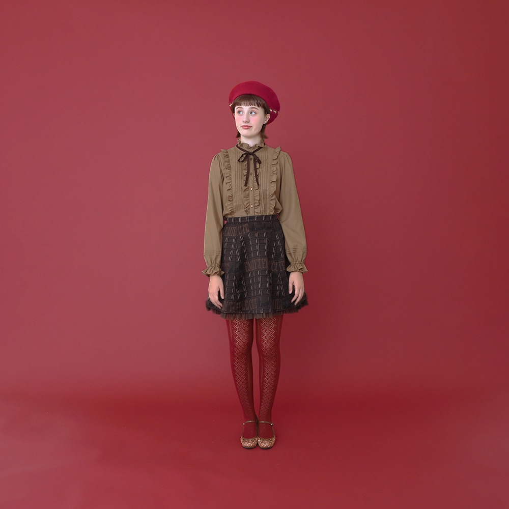 եԥ󥿥å֥饦 (frill pintuck blouse)