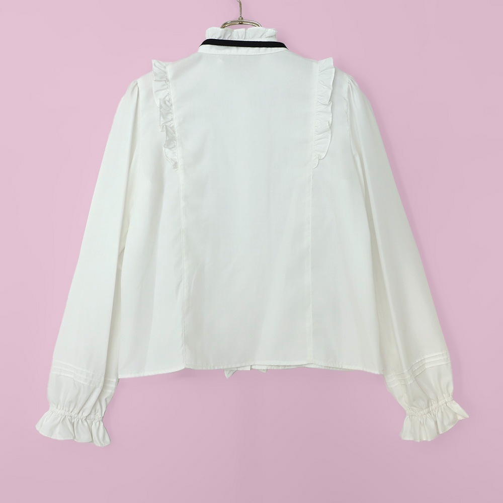 եԥ󥿥å֥饦 (frill pintuck blouse)