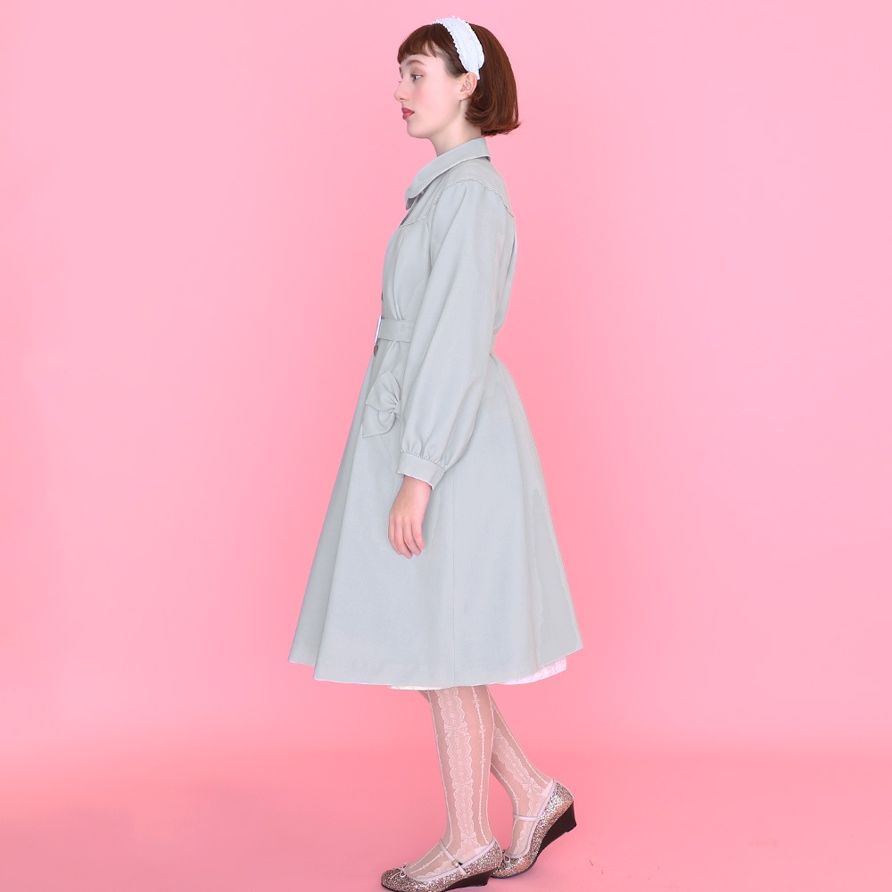 ޥޥܥ󥳡( Marshmallow ribbon coat )