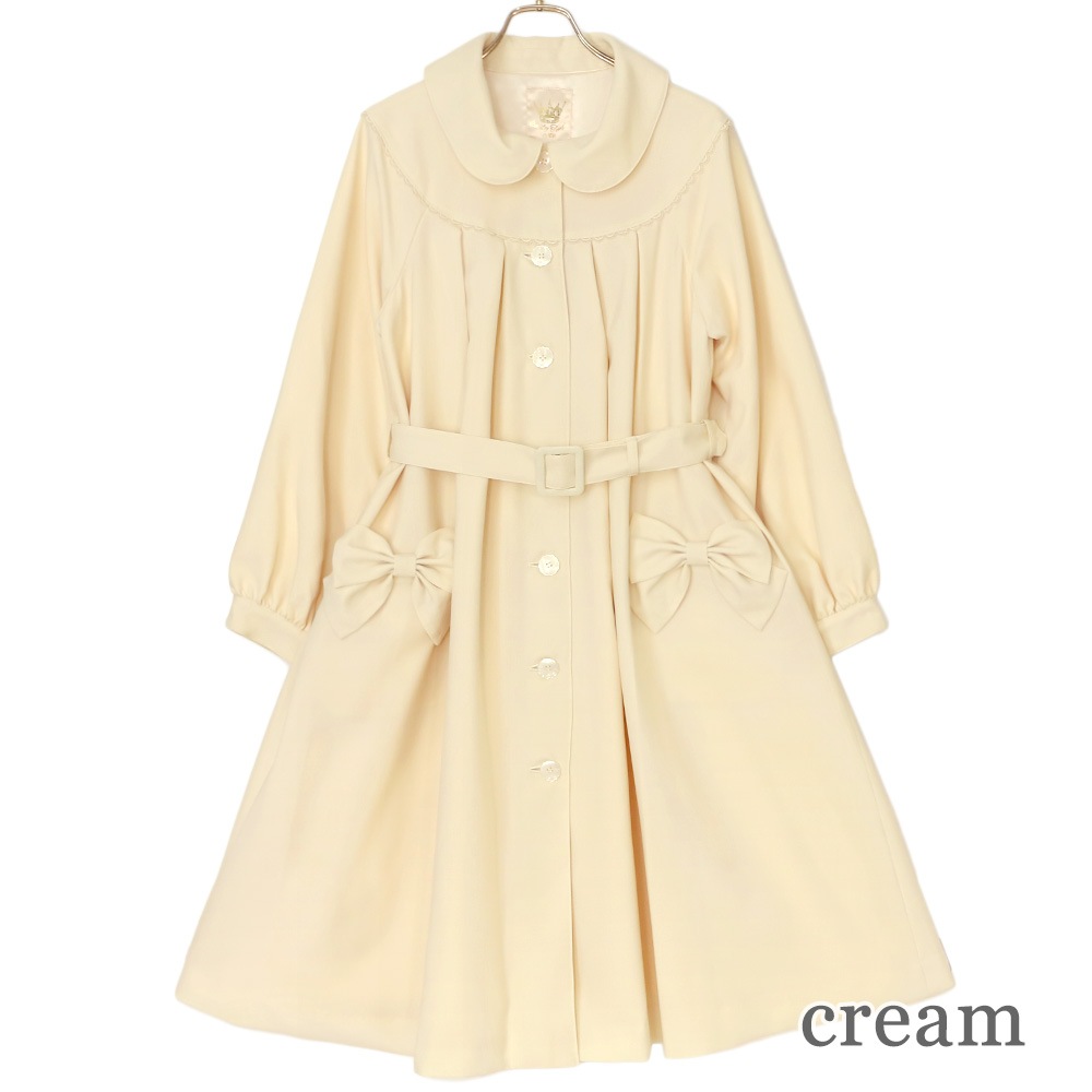 ޥޥܥ󥳡( Marshmallow ribbon coat )