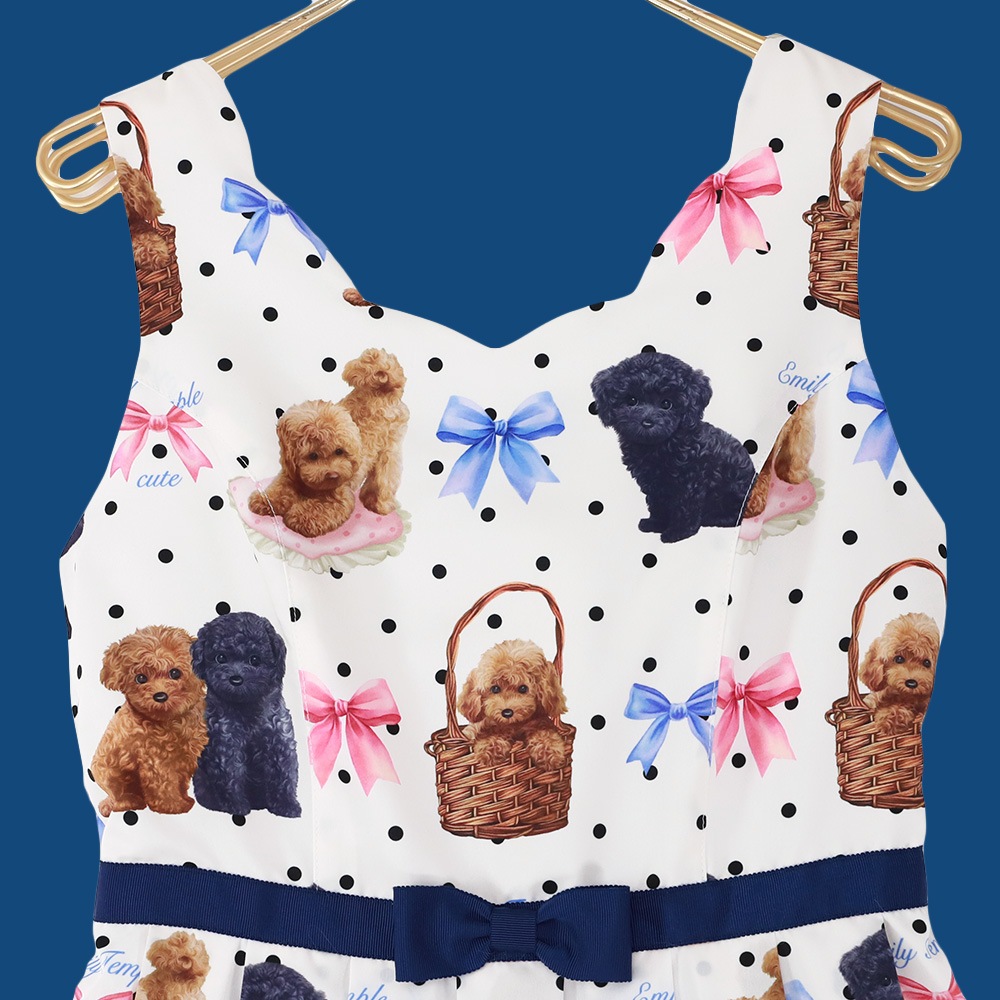 Toy Poodle�Ρ����꡼�֥��ԡ��� (Toy Poodle sleeveless dress)