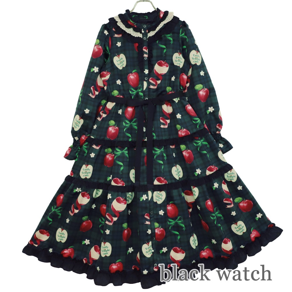 ��������RibbonApple�ɥ쥹(Tartan Ribbon Apple long dress)