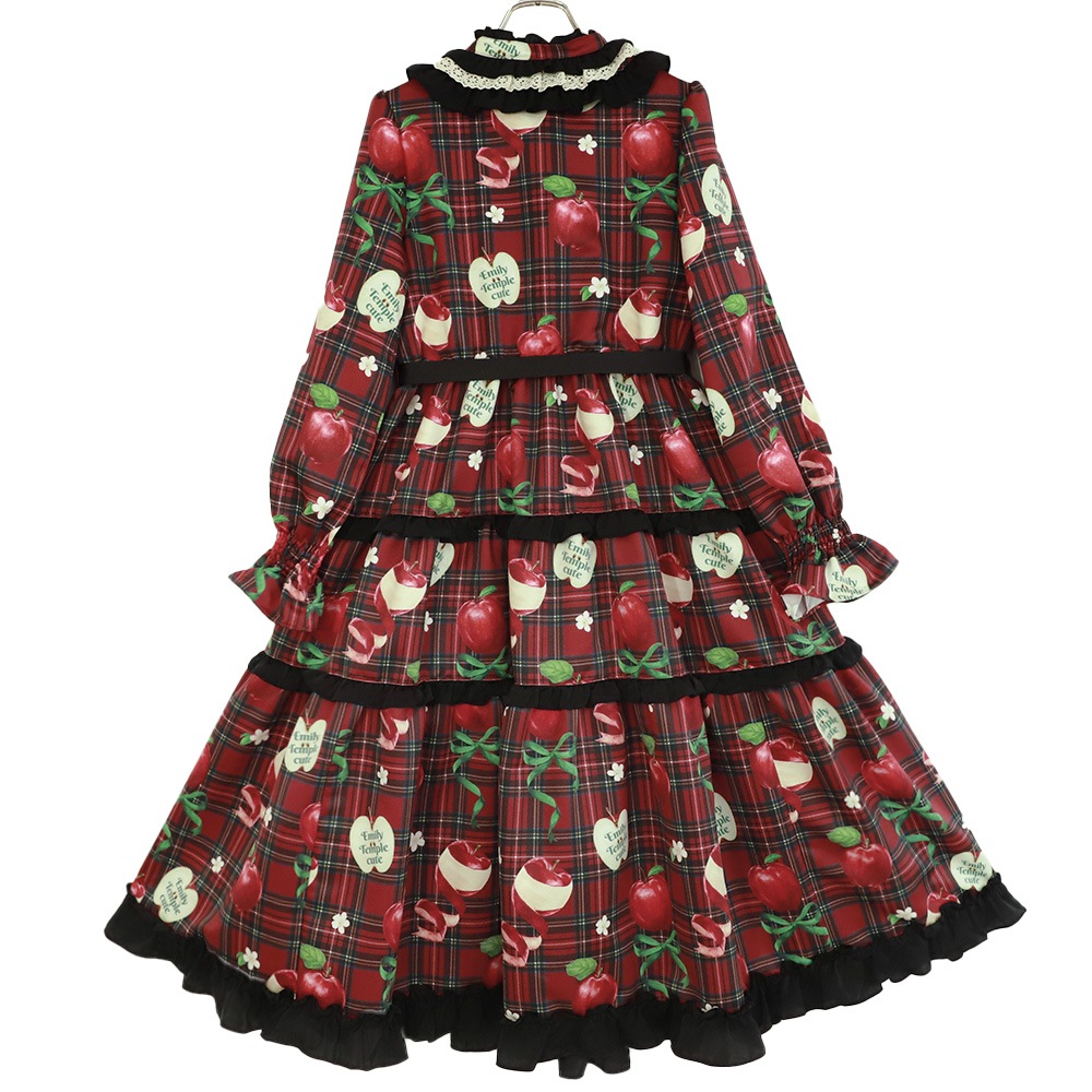 ��������RibbonApple�ɥ쥹(Tartan Ribbon Apple long dress)