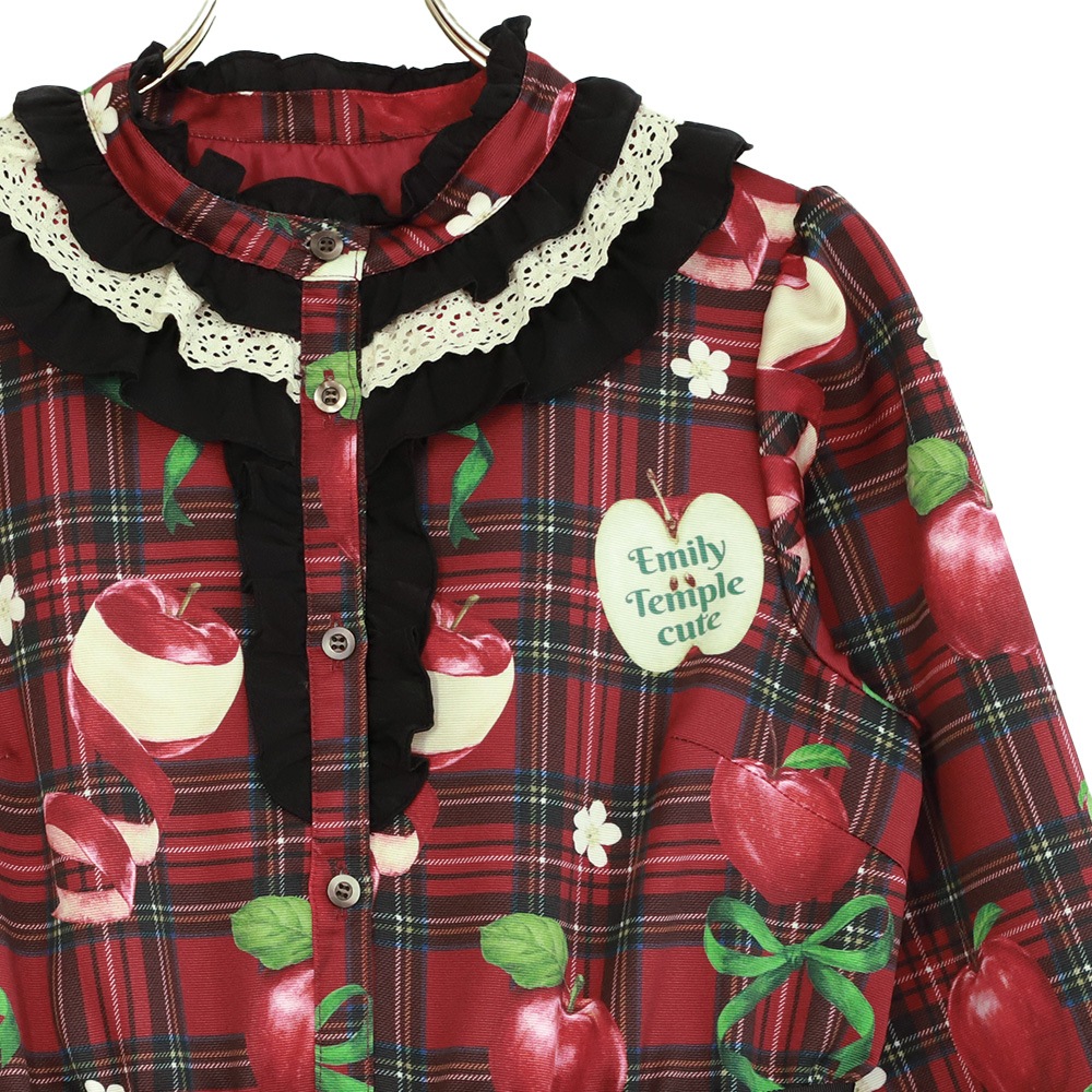 ��������RibbonApple�ɥ쥹(Tartan Ribbon Apple long dress)