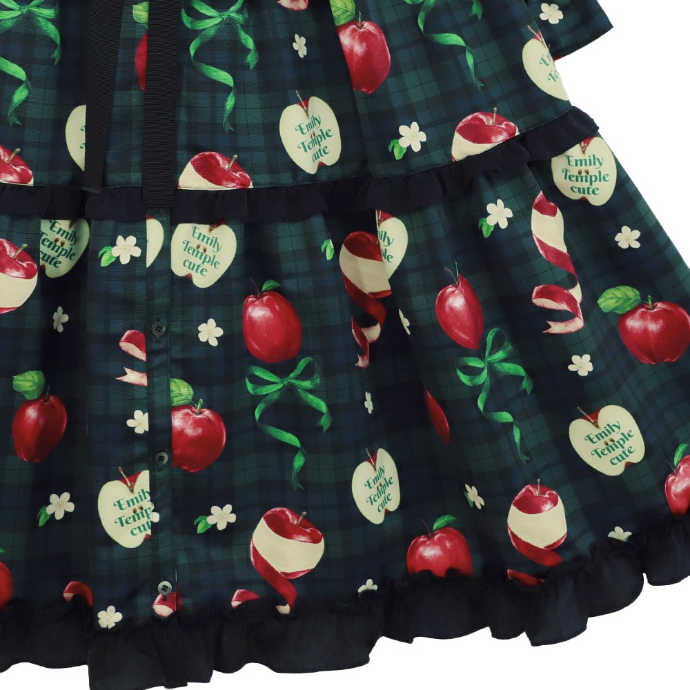 ��������RibbonApple�ɥ쥹(Tartan Ribbon Apple long dress)