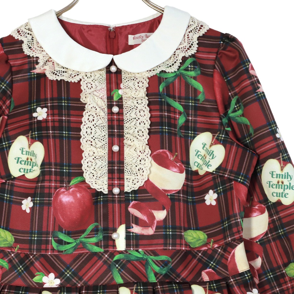 ��������RibbonApple���ԡ��� (Tartan Ribbon Apple dress)