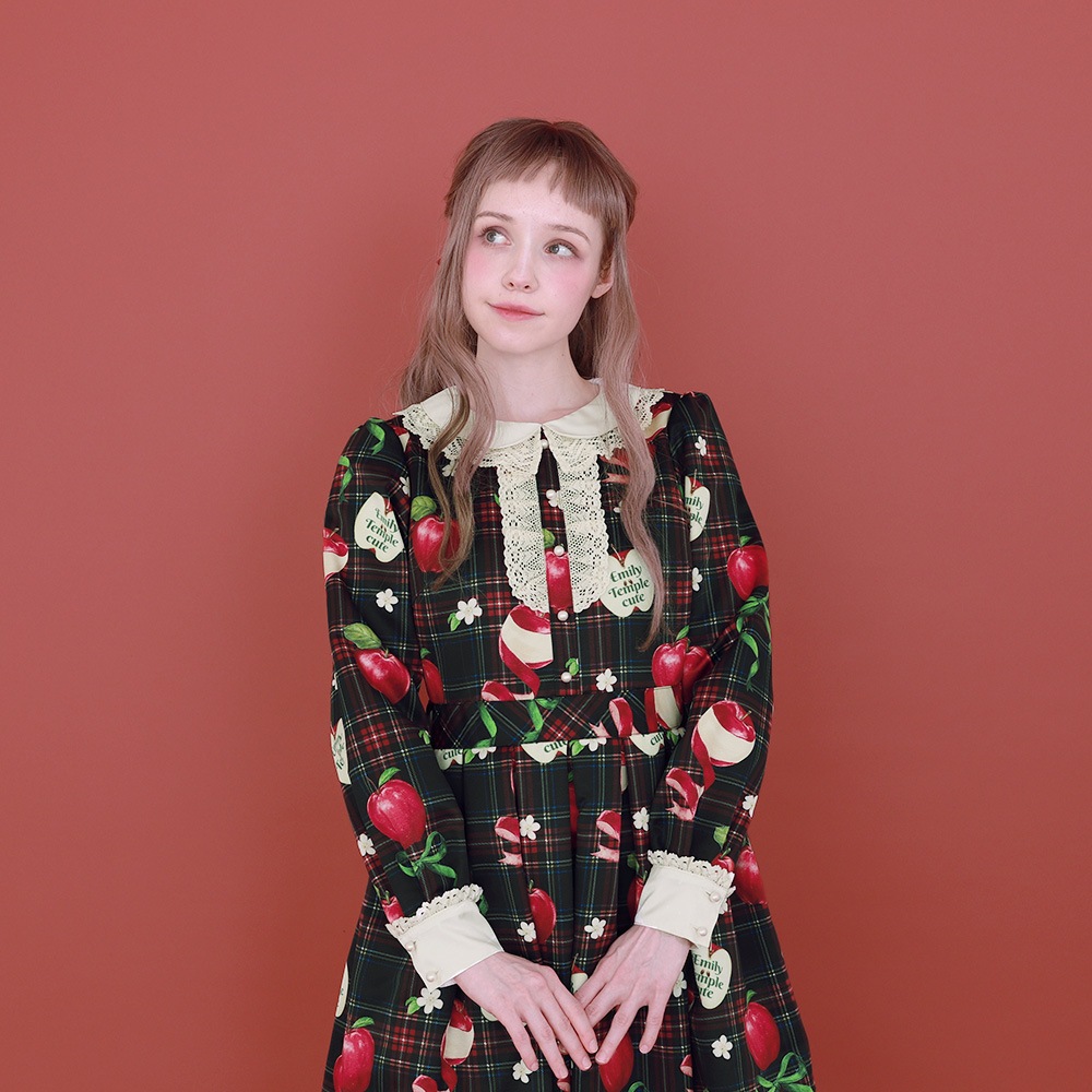 ��������RibbonApple���ԡ��� (Tartan Ribbon Apple dress)