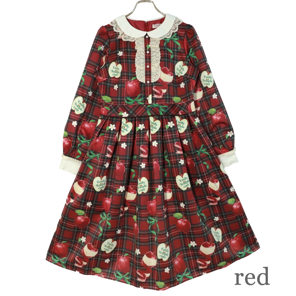 ��������RibbonApple���ԡ��� (Tartan Ribbon Apple dress)