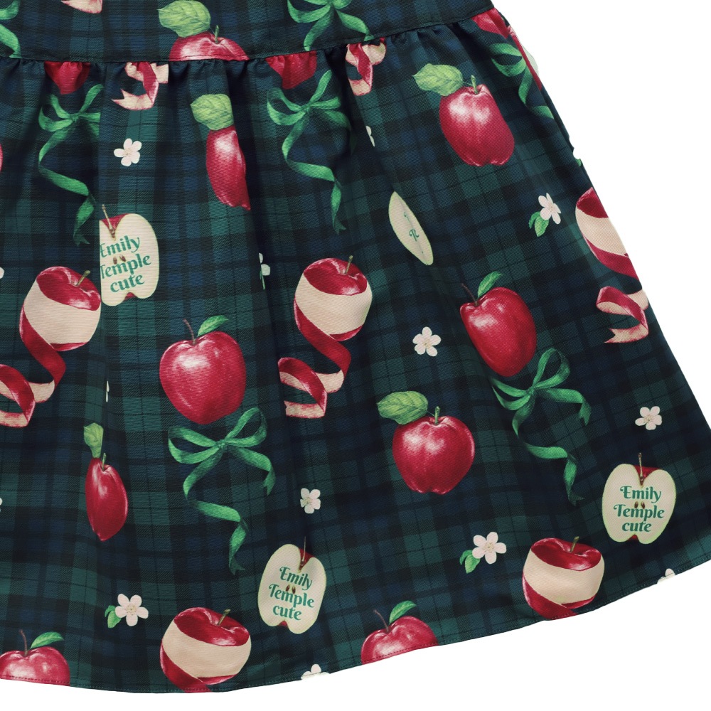 ��������RibbonApple�Ρ����꡼�֥��ԡ��� (Tartan RibbonApple sleeveless dress)