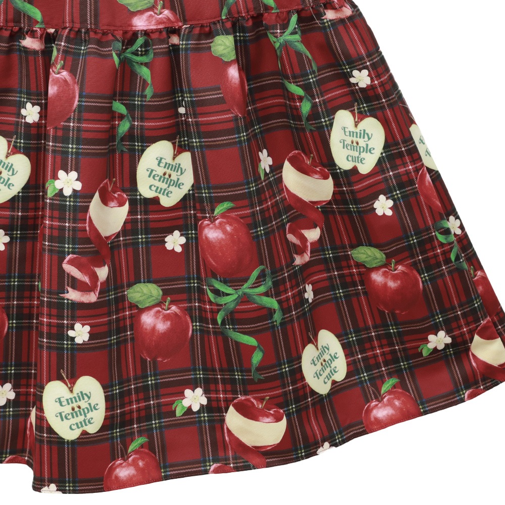 ��������RibbonApple�Ρ����꡼�֥��ԡ��� (Tartan RibbonApple sleeveless dress)