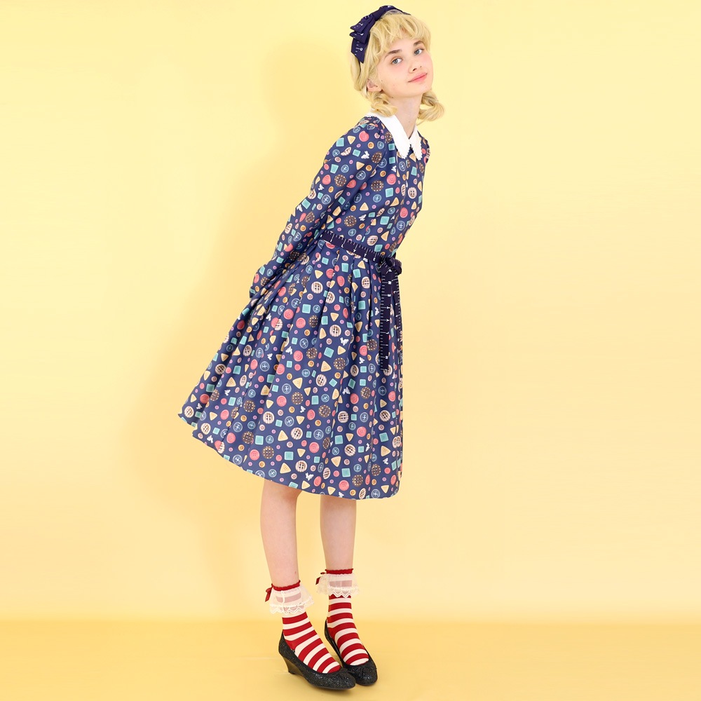 ドロップボタン ワンピース (drop button dress) | ONE PIECE DRESS