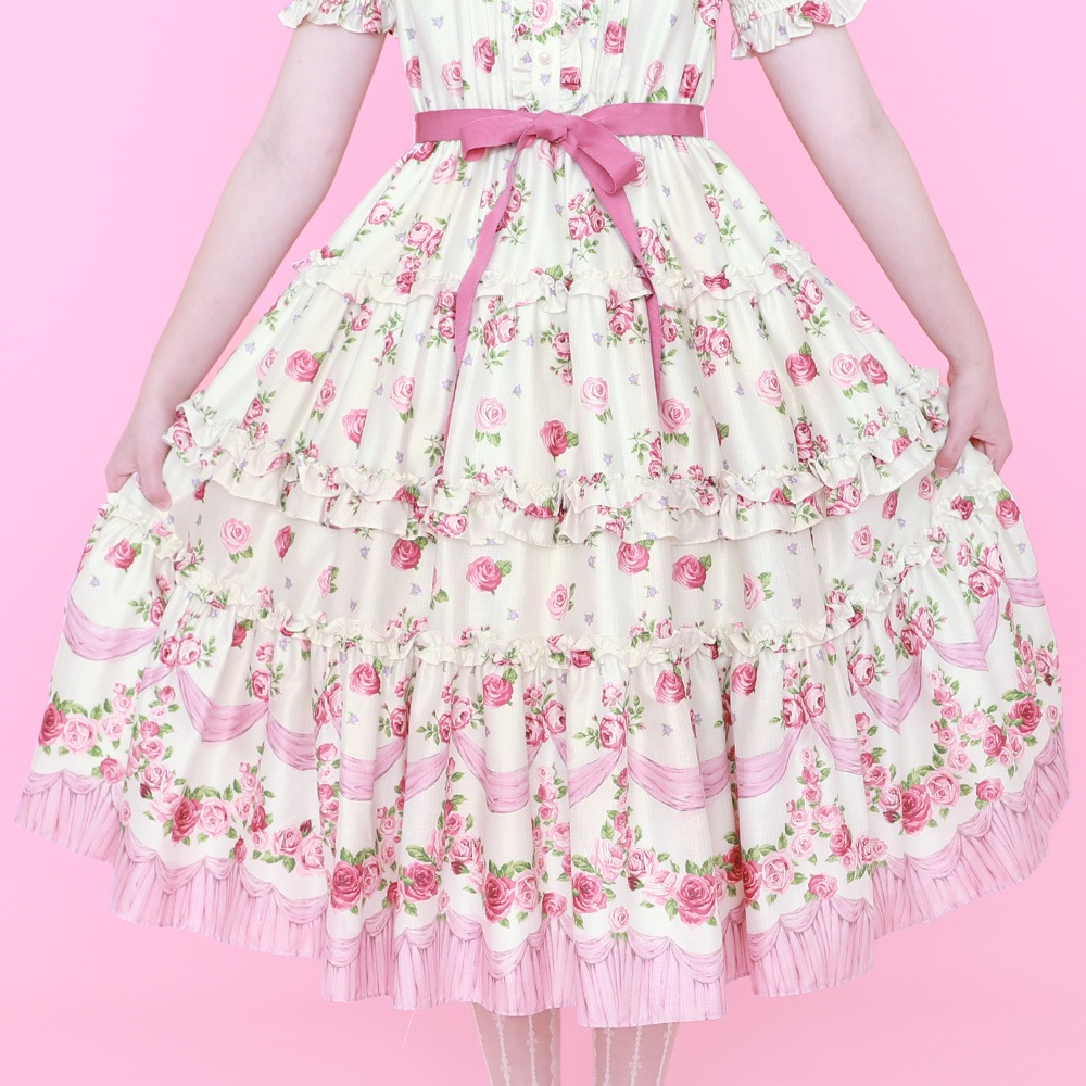 �ե��ROSE�ɥ쥹(frill ROSE dress)
