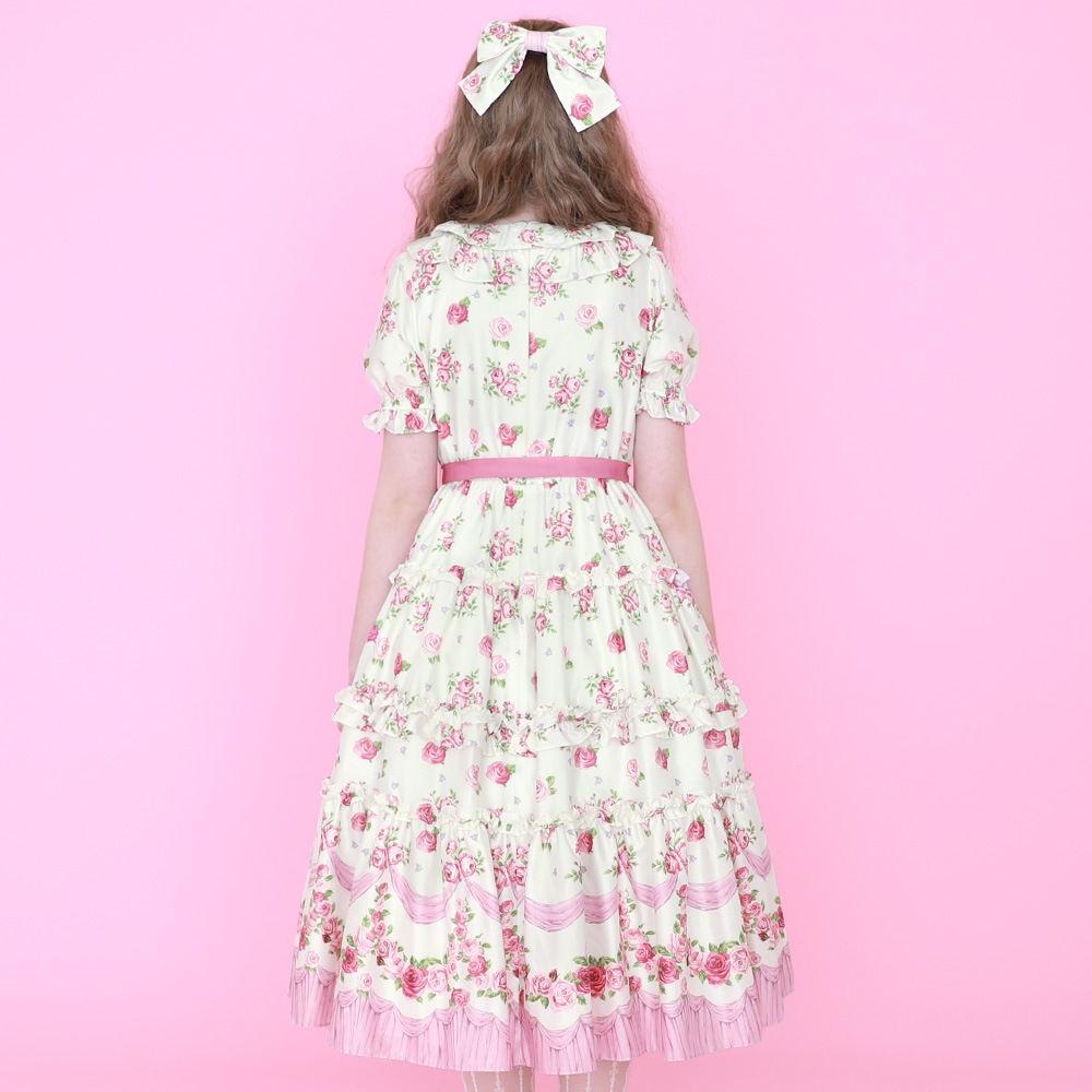 �ե��ROSE�ɥ쥹(frill ROSE dress)