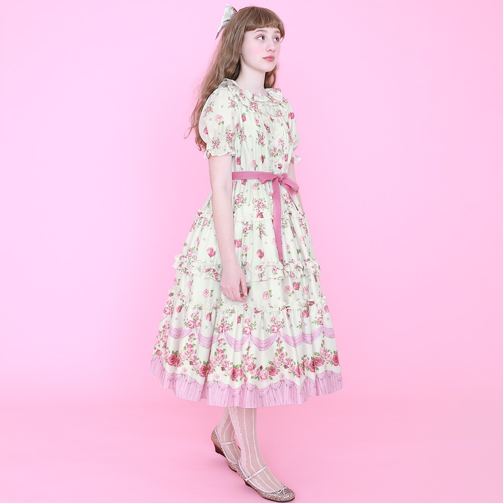 �ե��ROSE�ɥ쥹(frill ROSE dress)