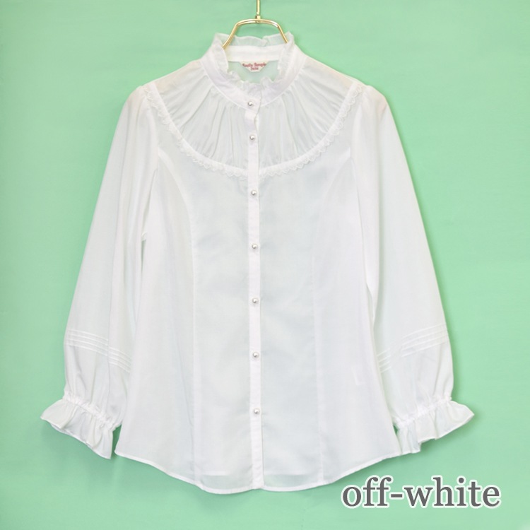 衼㥶֥饦 (Yoke gather blouse)