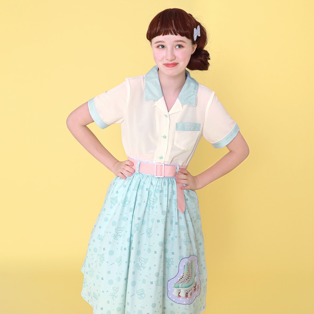 ϡե꡼֥ܡ󥰥(half sleeve bowling blouse)