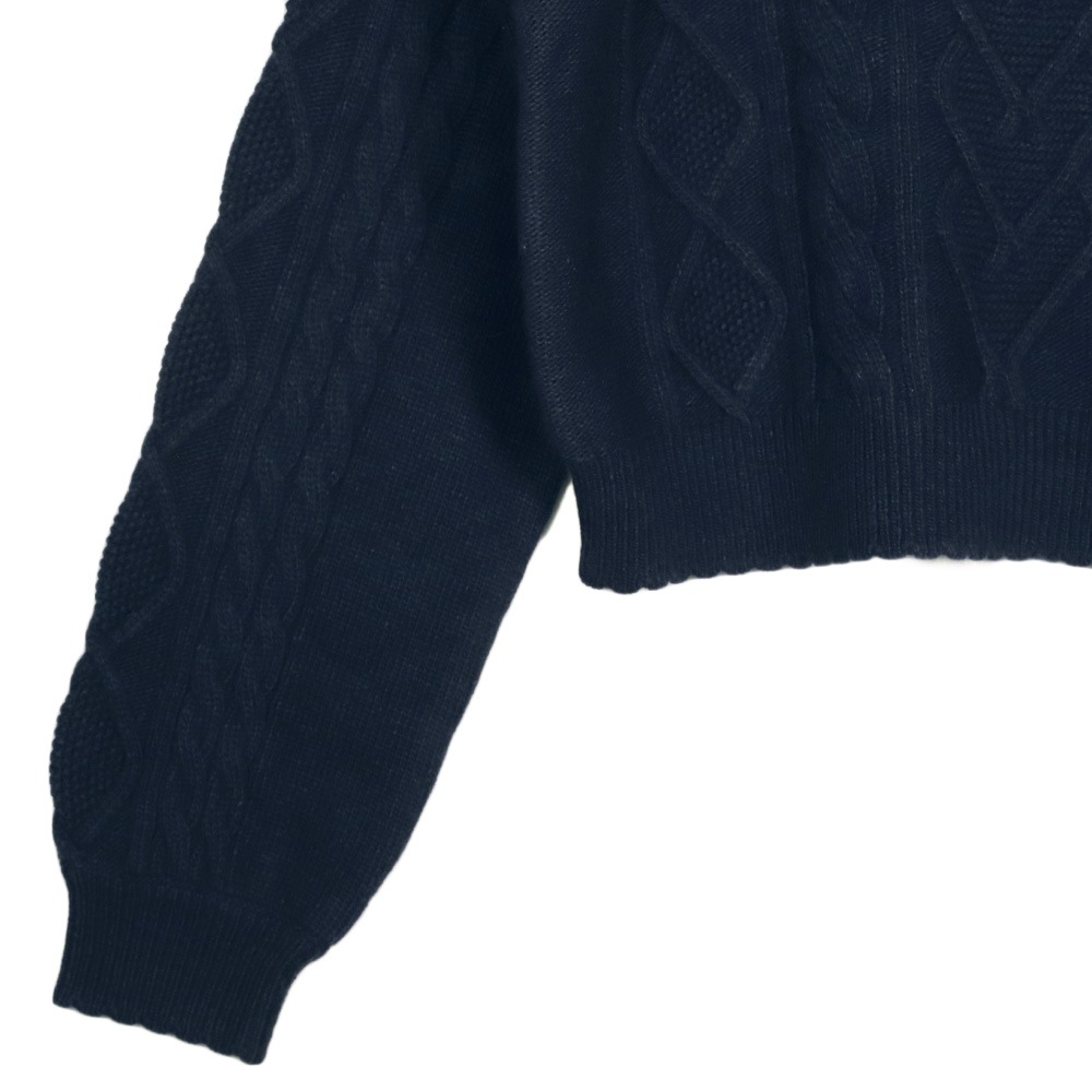 ���դ������֥��Ԥߥ˥å� (cable knit sweater with collar)