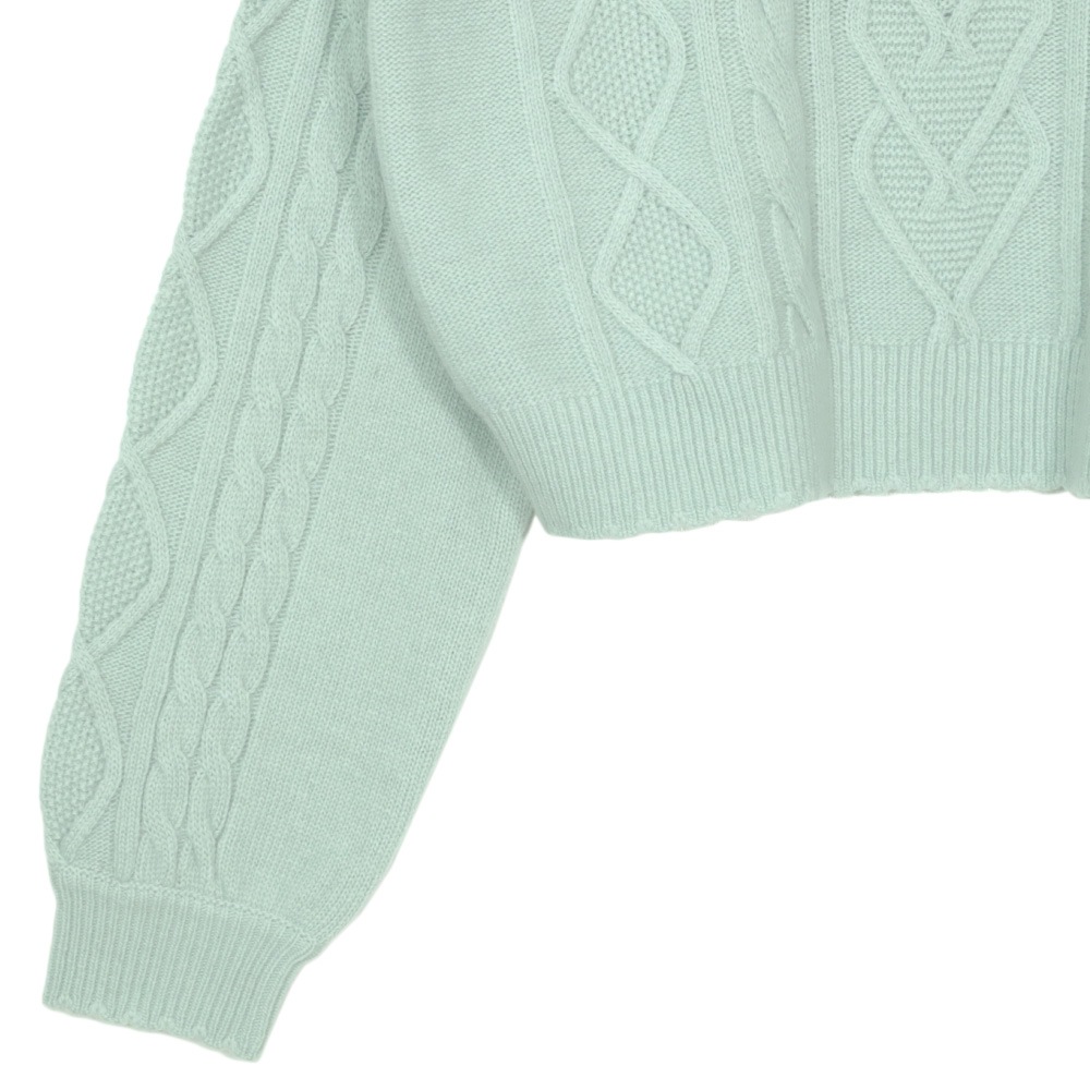 ���դ������֥��Ԥߥ˥å� (cable knit sweater with collar)