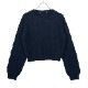 ���դ������֥��Ԥߥ˥å� (cable knit sweater with collar)