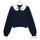 ���դ������֥��Ԥߥ˥å� (cable knit sweater with collar)