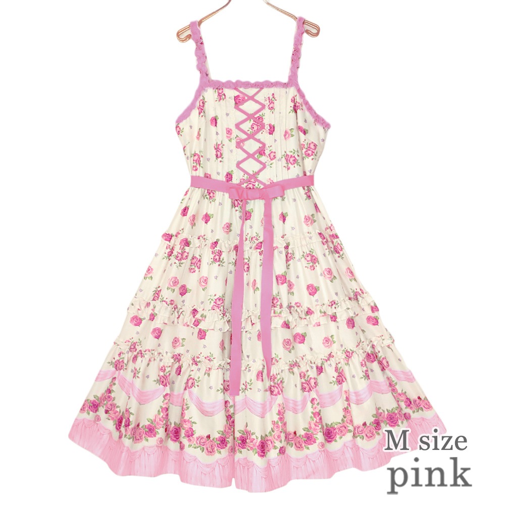 �ե��ROSE����ߥ�����ɥ쥹(frill ROSE camisole dress)