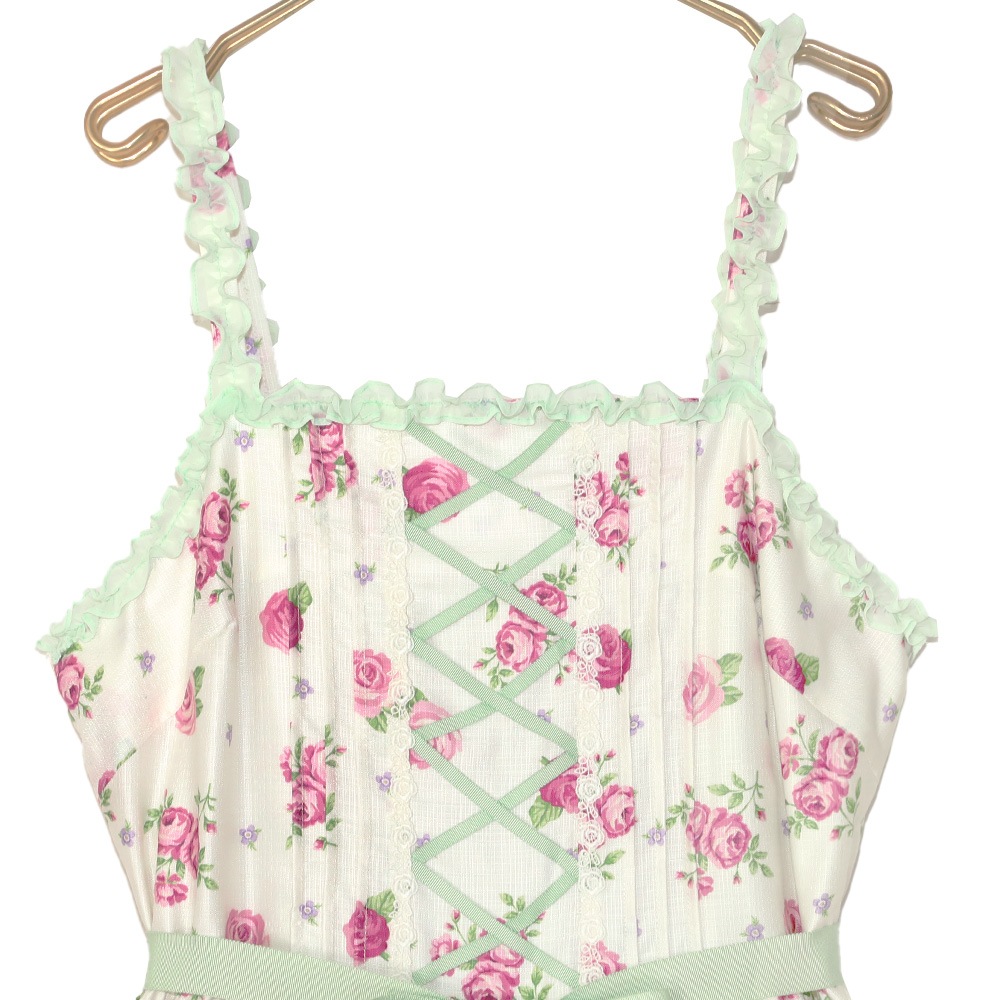 �ե��ROSE����ߥ�����ɥ쥹(frill ROSE camisole dress)