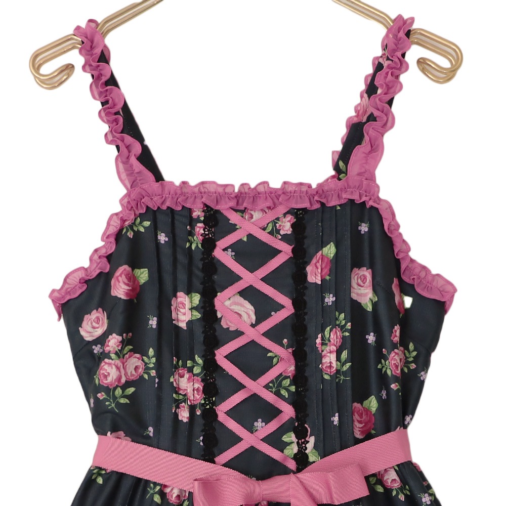 �ե��ROSE����ߥ�����ɥ쥹(frill ROSE camisole dress)