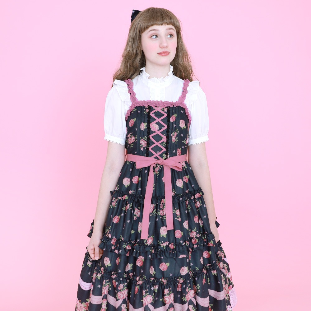 �ե��ROSE����ߥ�����ɥ쥹(frill ROSE camisole dress)