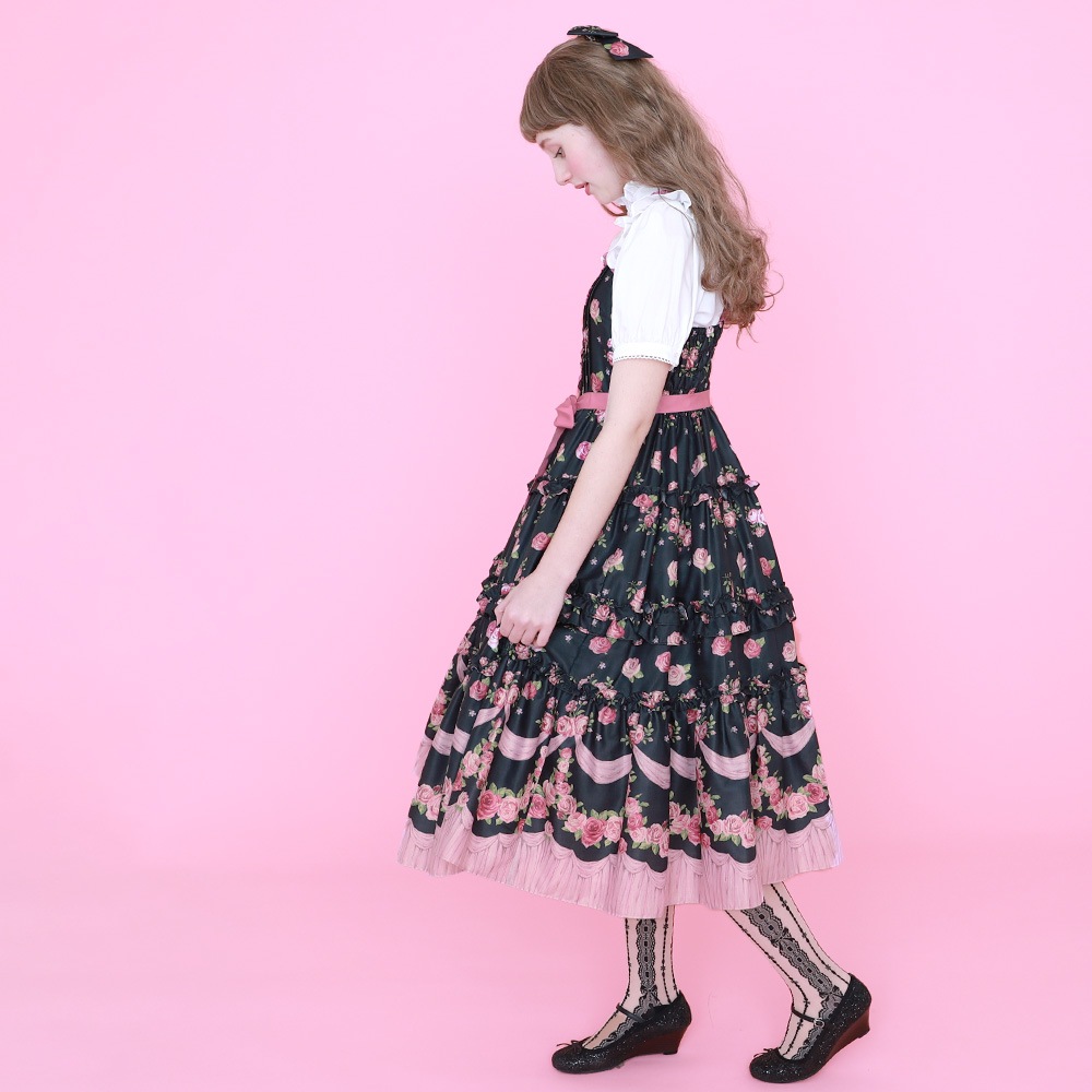 �ե��ROSE����ߥ�����ɥ쥹(frill ROSE camisole dress)