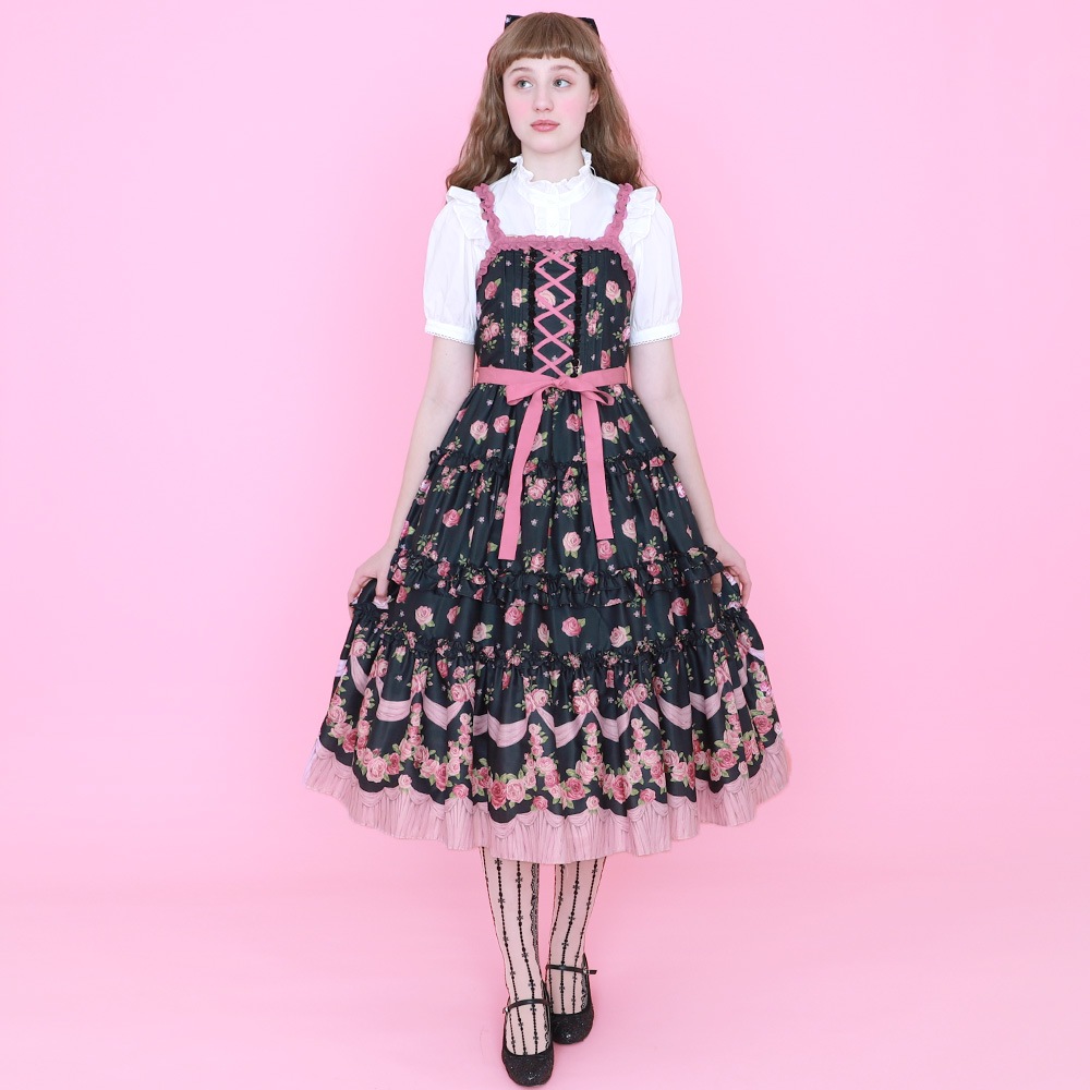 �ե��ROSE����ߥ�����ɥ쥹(frill ROSE camisole dress)
