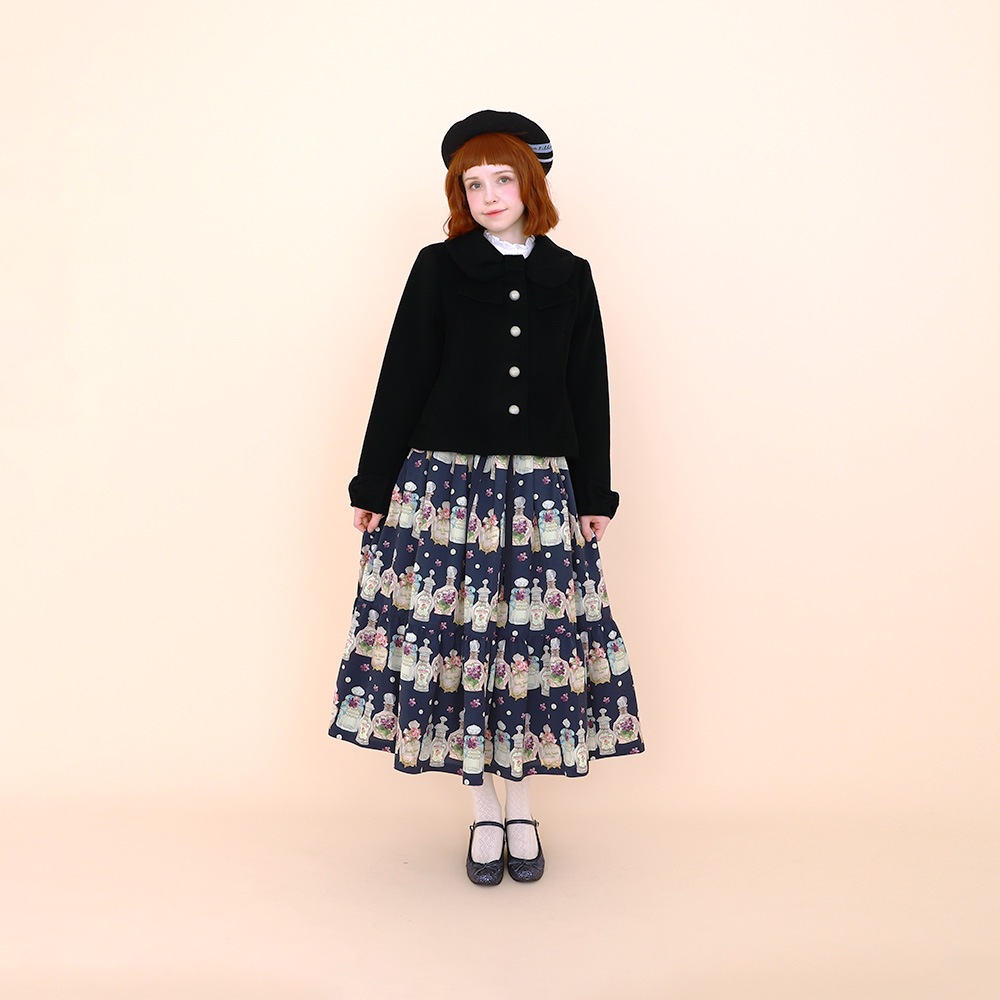 Reservation】リボンカラーショートコート(Ribbon collar short