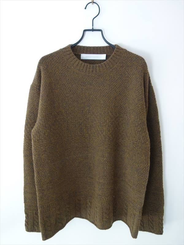 美品　ASEEDONCLOUD（アシードンクラウド）セーター ASEEDONCLOUD アシードンクラウド/ Moguragumi knit/ カーキ | すべて