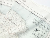 ASEEDONCLOUDɥ󥯥饦/ Handkerchief/ Atlas (Hiraeth map print)