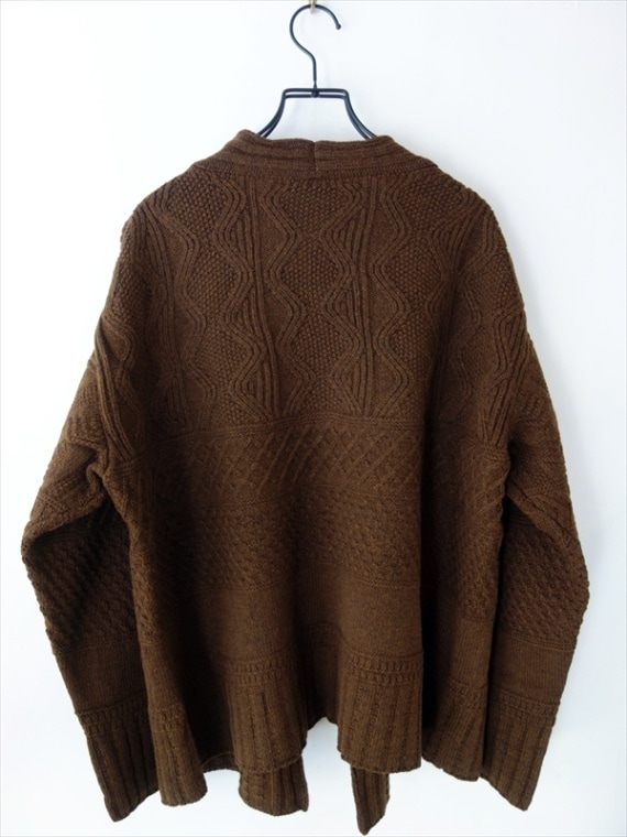ASEEDONCLOUD アシードンクラウド/ Cable cardigan/ ダーク